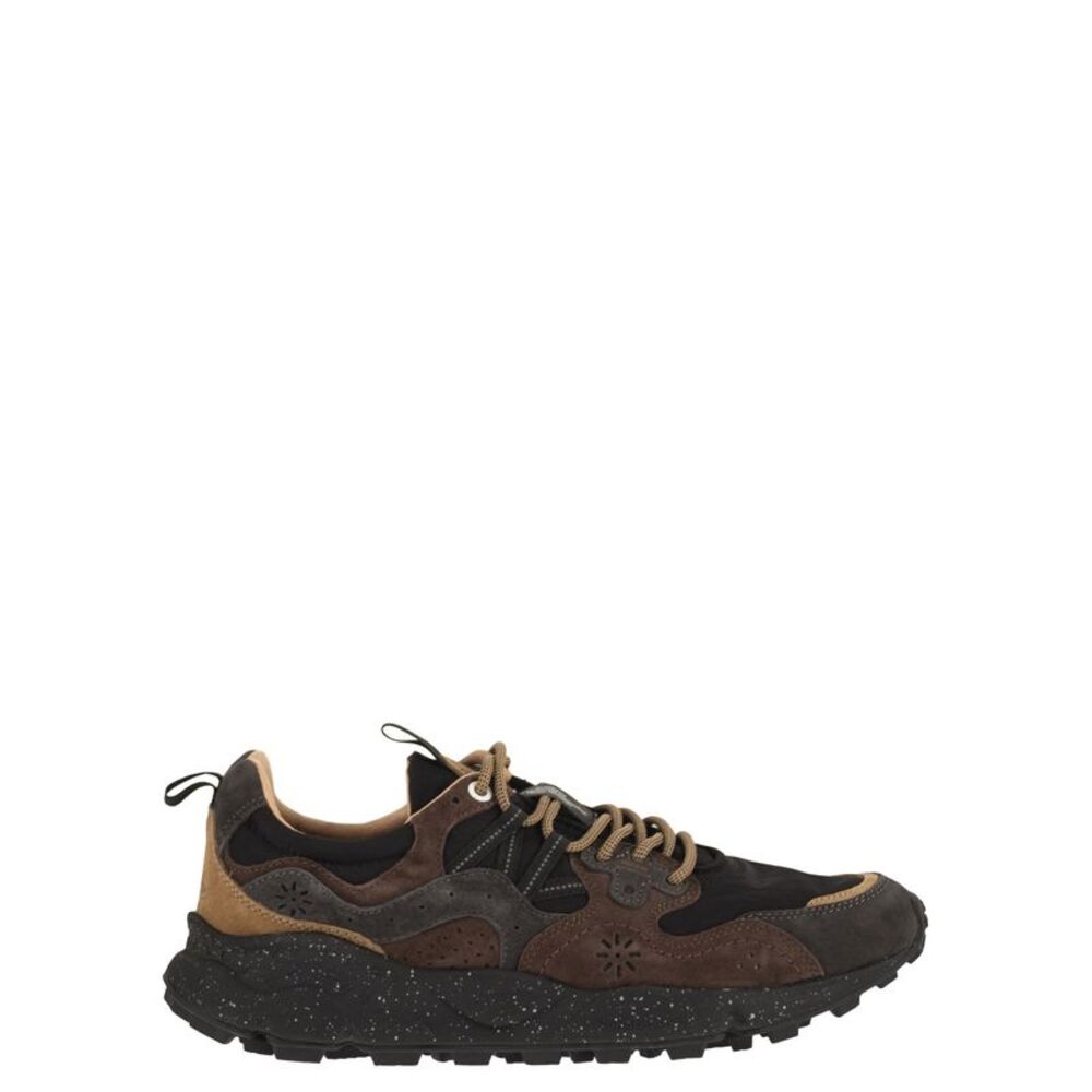Flower Mountain Men Yamano 3 - Sneakers In Suede And Technical Fabric